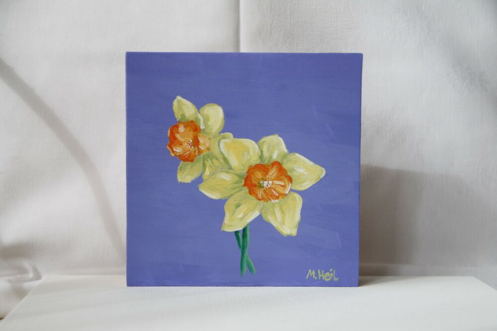 daffodil painting spring flowers