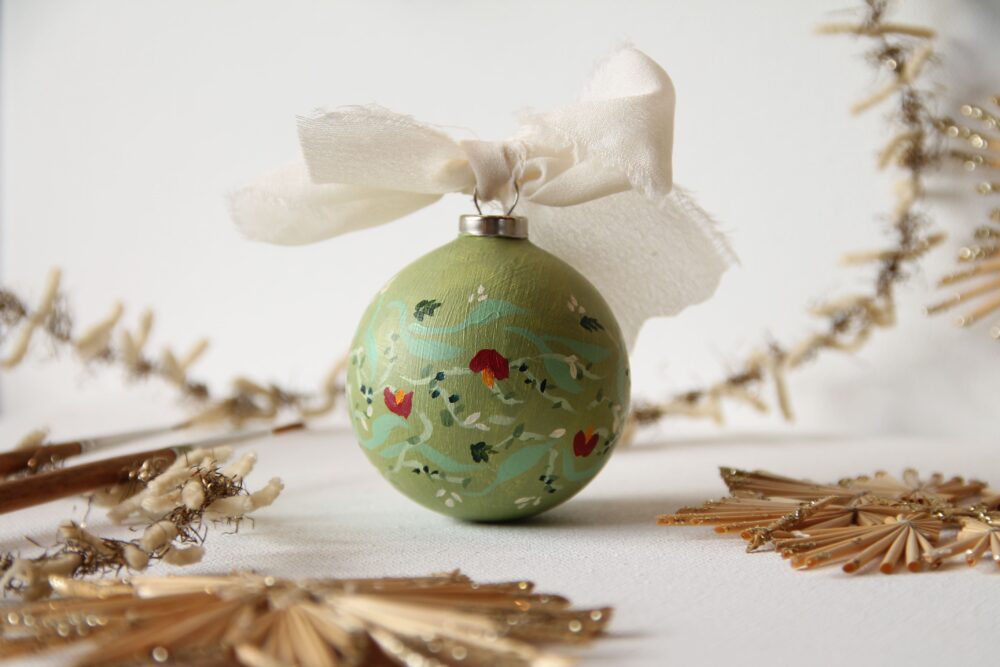 botanical spindle tree ornament