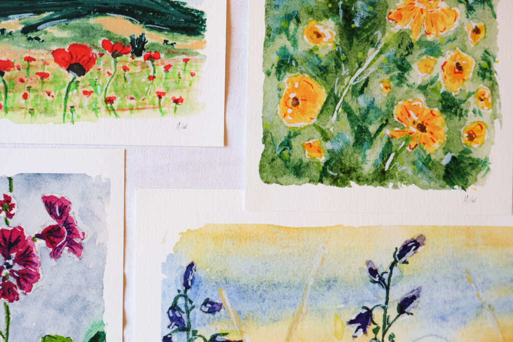 fine art prints with flowers